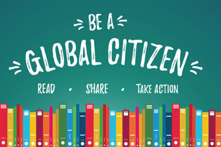 Illustration of a Global Citizen to support the Manitoba Council for International Cooperation. 