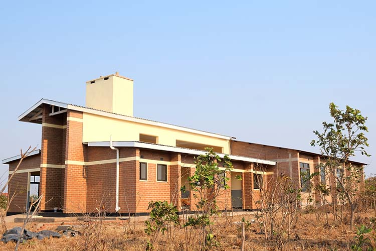 three quarter view of St. Peter's Assembly Hall.