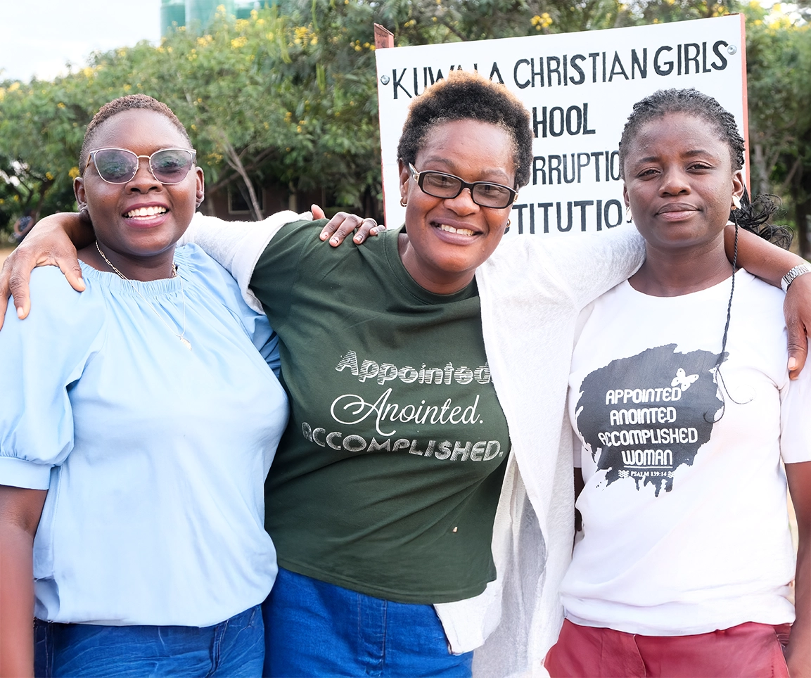 Appointed, Anointed, and Accomplished Woman of three shoulder to shoulder