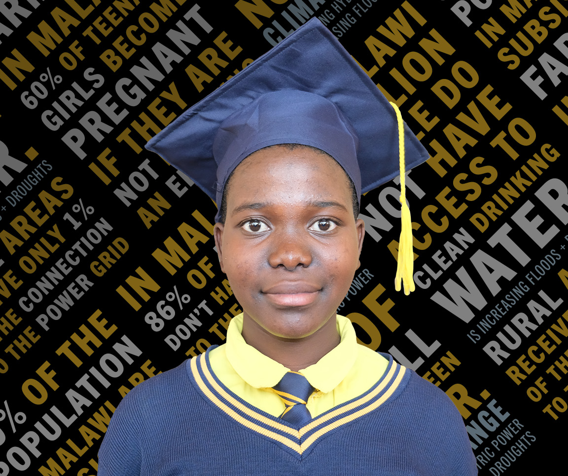 Ireen a Kuwala graduating student